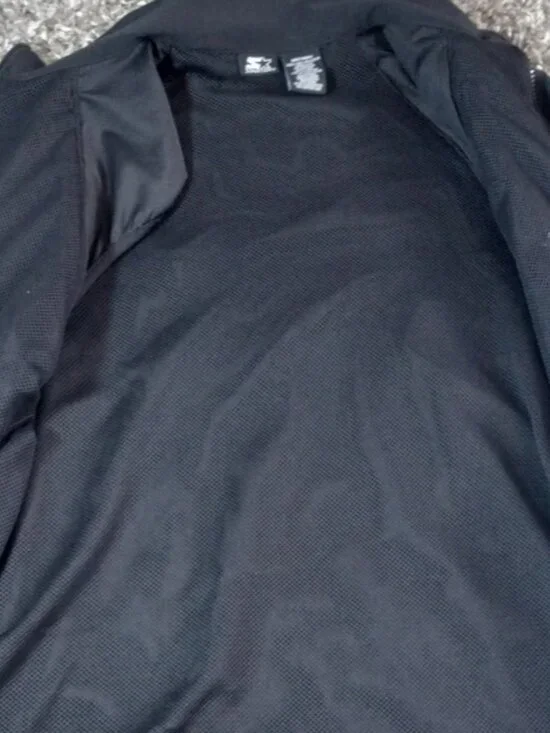 Mens STARTER Black Windbreaker Jacket Size S - Picture 7 of 7